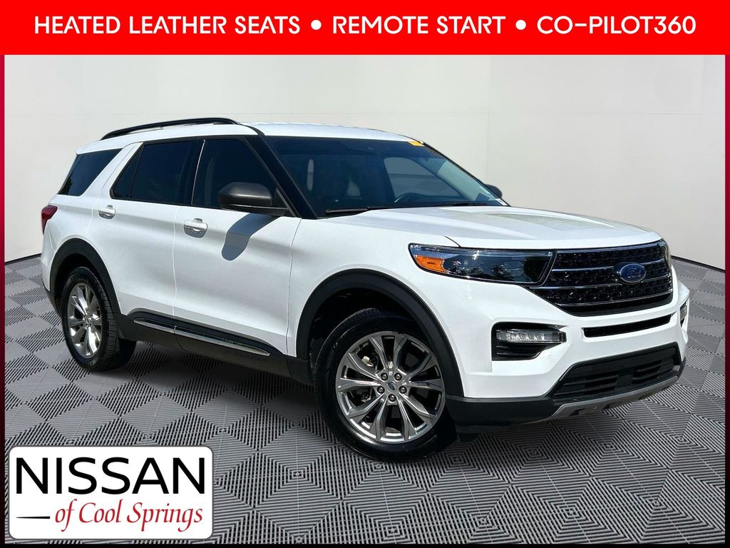 Oxford White 2021 Ford Explorer SUV / Crossover Rear-Wheel Drive Automatic
