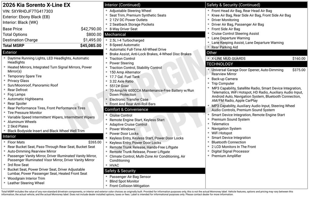 Certified Used 2026 Black Kia X-Line EX image 5