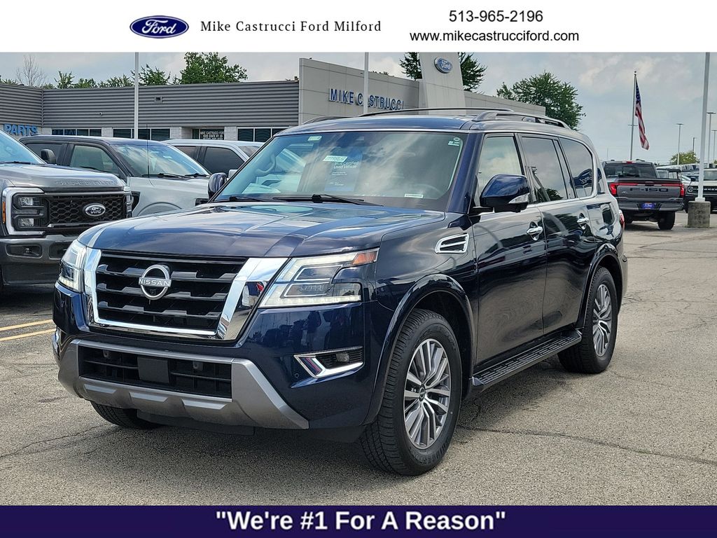 Hermosa Blue Pearl 2023 Nissan Armada SUV / Crossover Four-Wheel Drive 7-Speed Automatic