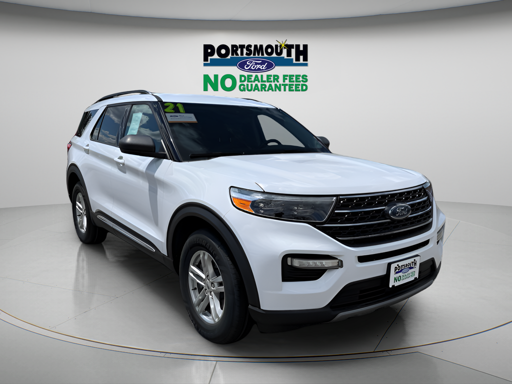 Oxford White 2021 Ford Explorer SUV / Crossover All-Wheel Drive Automatic