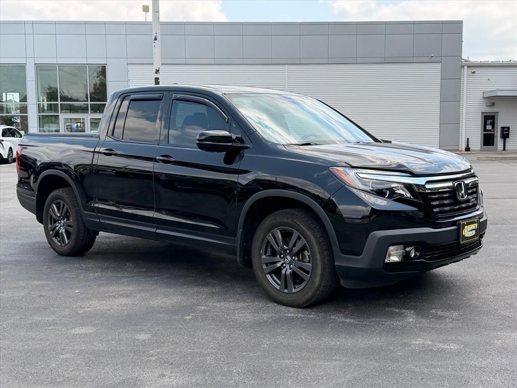 Black 2019 Honda Ridgeline Pickup Truck All-Wheel Drive 6-Speed Automatic