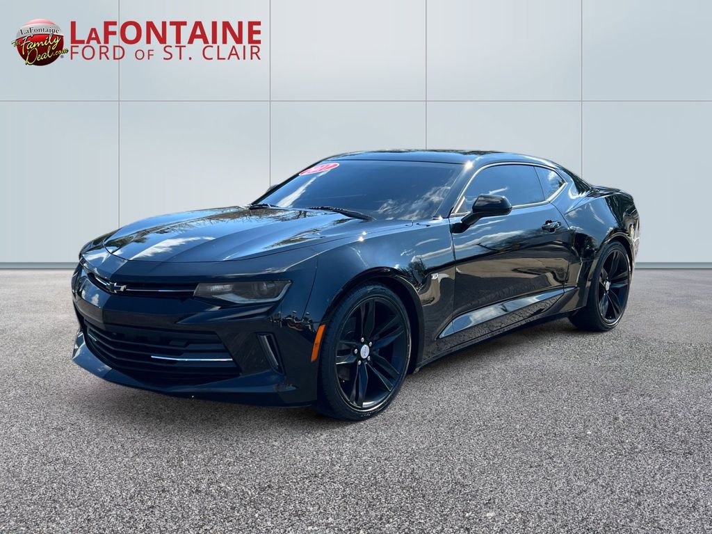 Black 2017 Chevrolet Camaro 1LT Coupe RWD Coupe Rear-Wheel Drive 8-Speed Automatic
