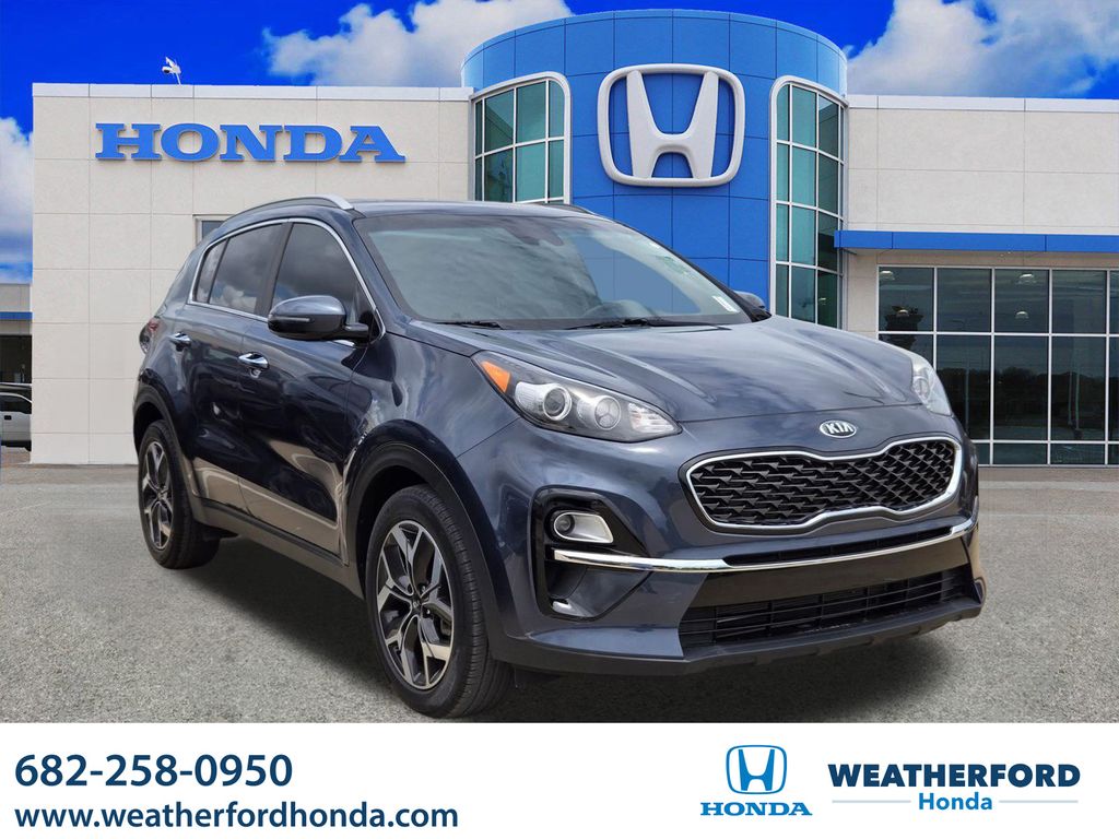 Pacific Blue 2021 Kia Sportage SUV / Crossover Front-Wheel Drive 6-Speed Automatic Overdrive