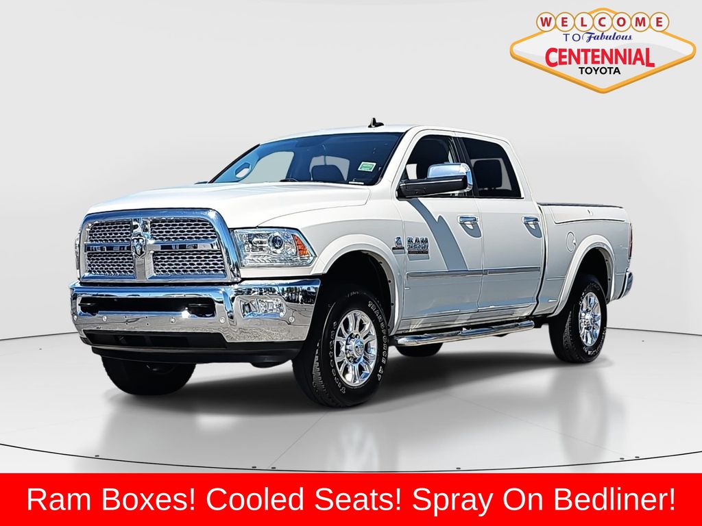 Pearl White 2018 RAM 3500 Pickup Truck Four-Wheel Drive 6-Speed Automatic