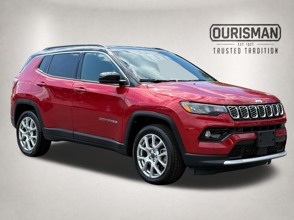 Red 2025 Jeep Compass SUV / Crossover Four-Wheel Drive 8-Speed Automatic