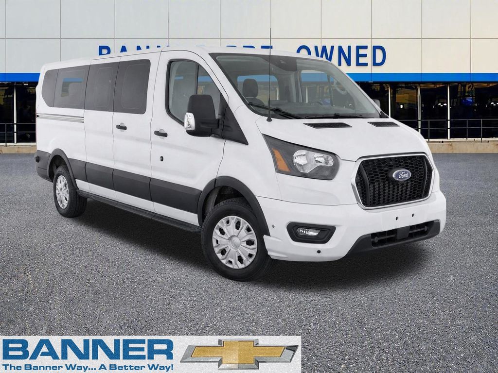 Oxford White 2024 Ford Transit Passenger Van Rear-Wheel Drive 