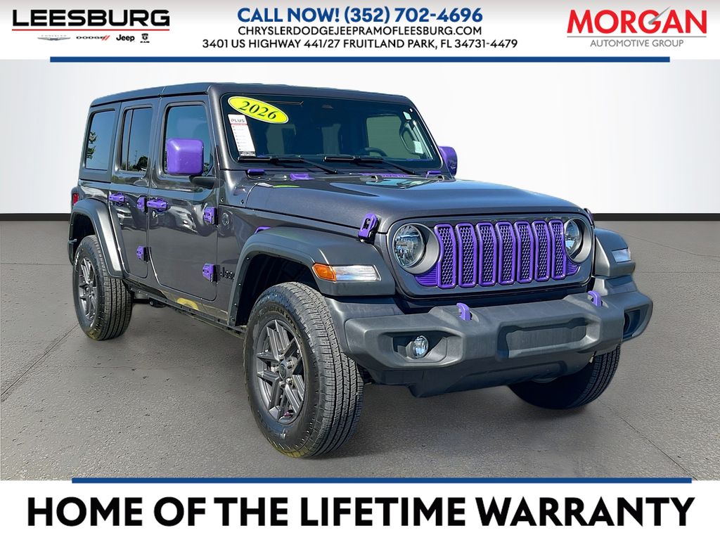 Crystal Metallic 2026 Jeep Wrangler SUV / Crossover Four-Wheel Drive 8-Speed Automatic