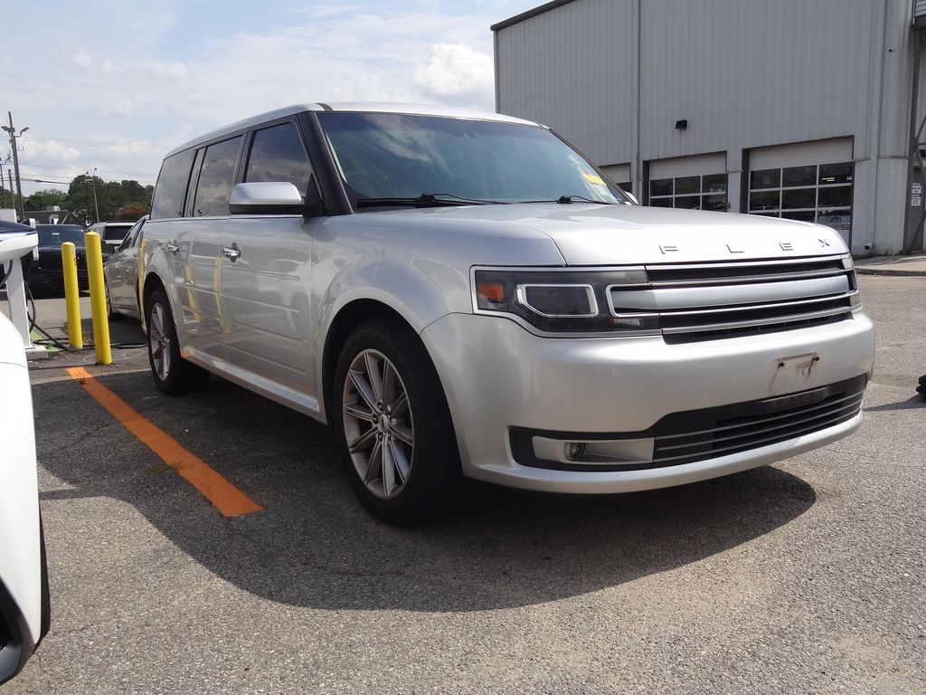 Silver 2015 Ford Flex SUV / Crossover Front-Wheel Drive 6-Speed Automatic