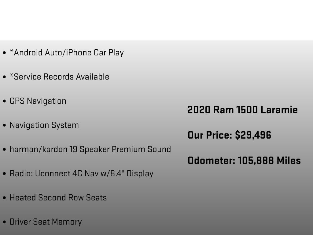 2020 Ram 1500 Laramie Gray at Honda North
