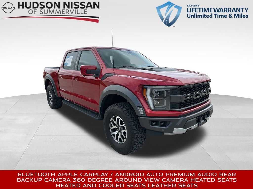 2022 Rapid Red Metallic Tinted Clearcoat Ford F-150 Raptor Truck