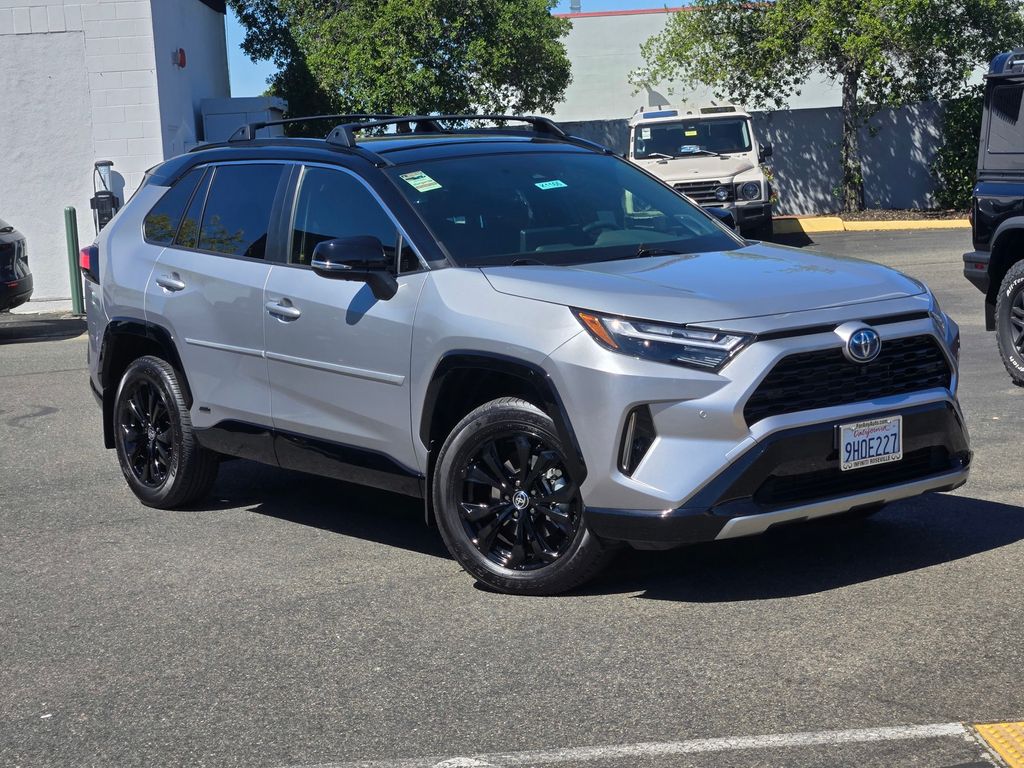 Silver 2023 Toyota RAV4 Hybrid XSE AWD SUV / Crossover All-Wheel Drive Continuously Variable Transmission