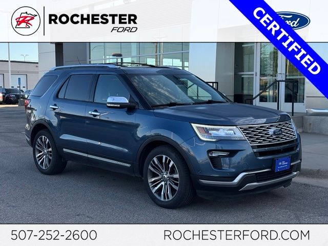 Blue Metallic 2018 Ford Explorer SUV / Crossover All-Wheel Drive 6-Speed Automatic