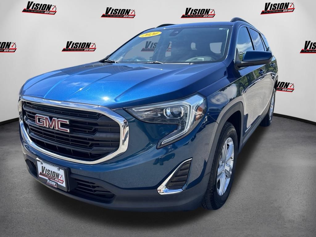 Blue Emerald Metallic 2020 GMC Terrain SUV / Crossover Four-Wheel Drive 9-Speed Automatic
