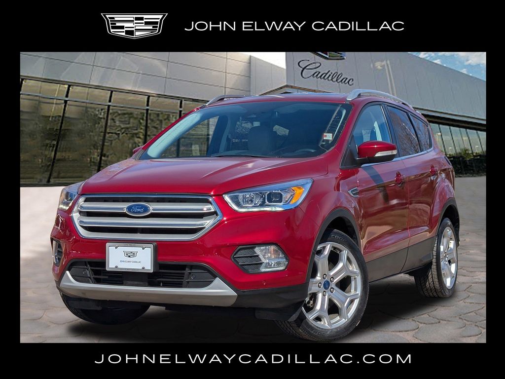 Ruby Red Metallic Tinted Clearcoat 2019 Ford Escape Titanium AWD SUV / Crossover All-Wheel Drive 6-Speed Automatic