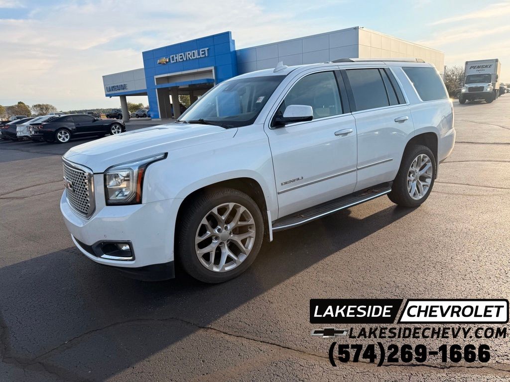 White 2016 GMC Yukon SUV / Crossover Four-Wheel Drive 8-Speed Automatic