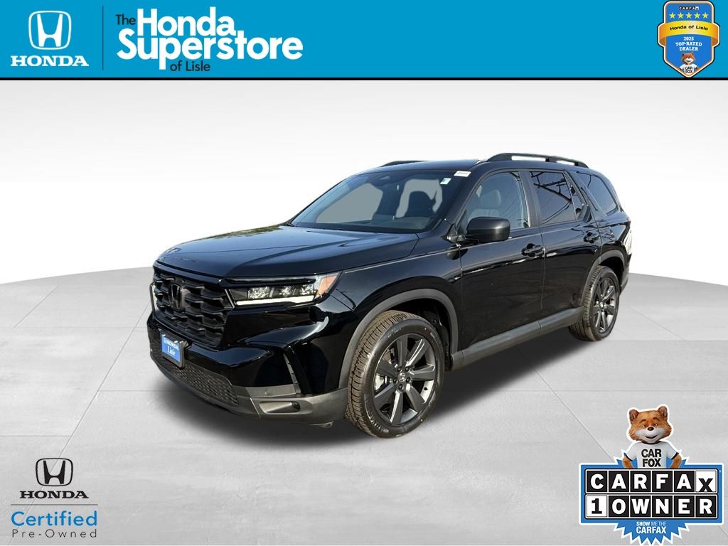 Crystal Black Pearl 2025 Honda Pilot SUV / Crossover All-Wheel Drive Automatic