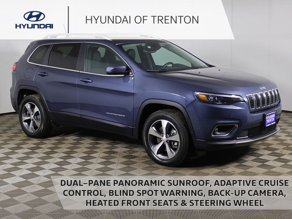 Slate Blue Pearlcoat 2021 Jeep Cherokee Limited 4WD SUV / Crossover Four-Wheel Drive 9-Speed Automatic