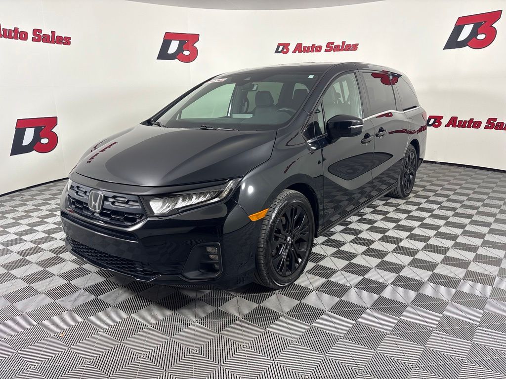 Black 2025 Honda Odyssey Minivan Front-Wheel Drive Automatic