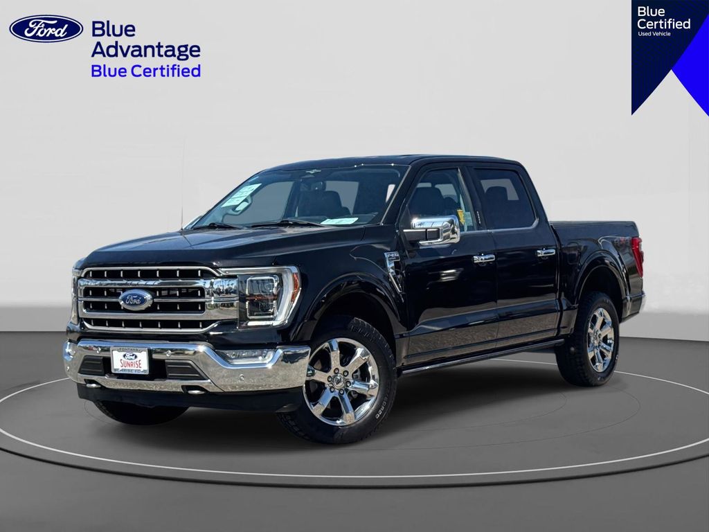 Black Metallic 2023 Ford F-150 Lariat SuperCrew 4WD Pickup Truck Four-Wheel Drive Automatic