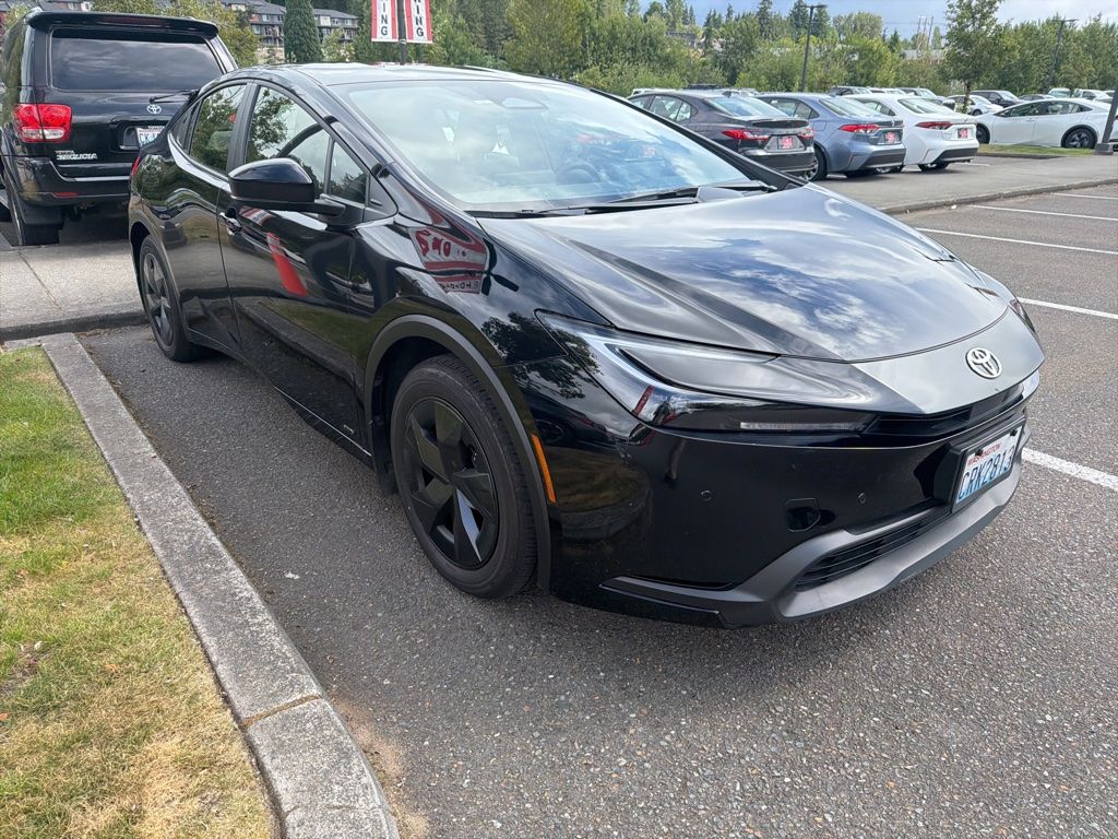 Midnight Black Metallic 2024 Toyota Prius LE AWD Hatchback All-Wheel Drive Continuously Variable Transmission