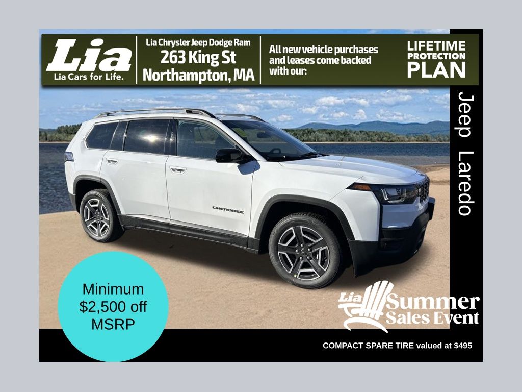 Bright White Clearcoat 2026 Jeep Cherokee SUV / Crossover Four-Wheel Drive Continuously Variable Transmission