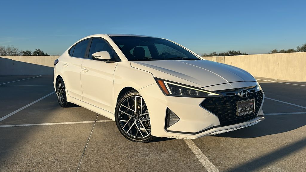 2019 Hyundai Elantra Sport White at DeMontrond Mazda