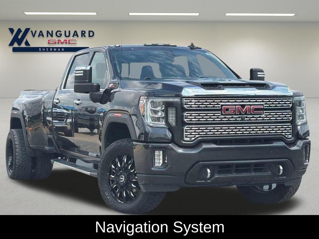Carbon Black Metallic 2020 GMC Sierra 3500HD Denali Crew Cab 4WD Pickup Truck Four-Wheel Drive Automatic