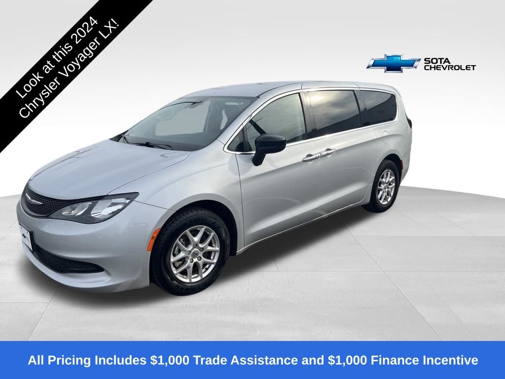 Silver Mist Clearcoat 2024 Chrysler Voyager LX FWD Minivan Front-Wheel Drive 9-Speed Automatic