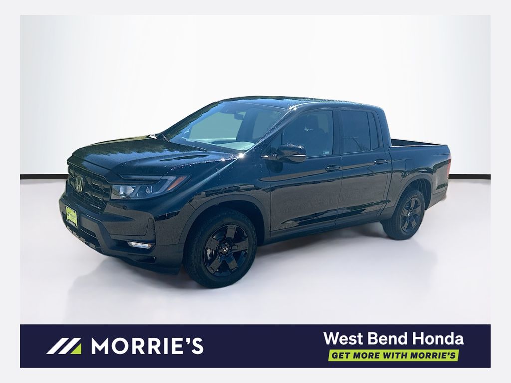 Crystal Black Pearl 2026 Honda Ridgeline Black Edition AWD Pickup Truck All-Wheel Drive 9-Speed Automatic