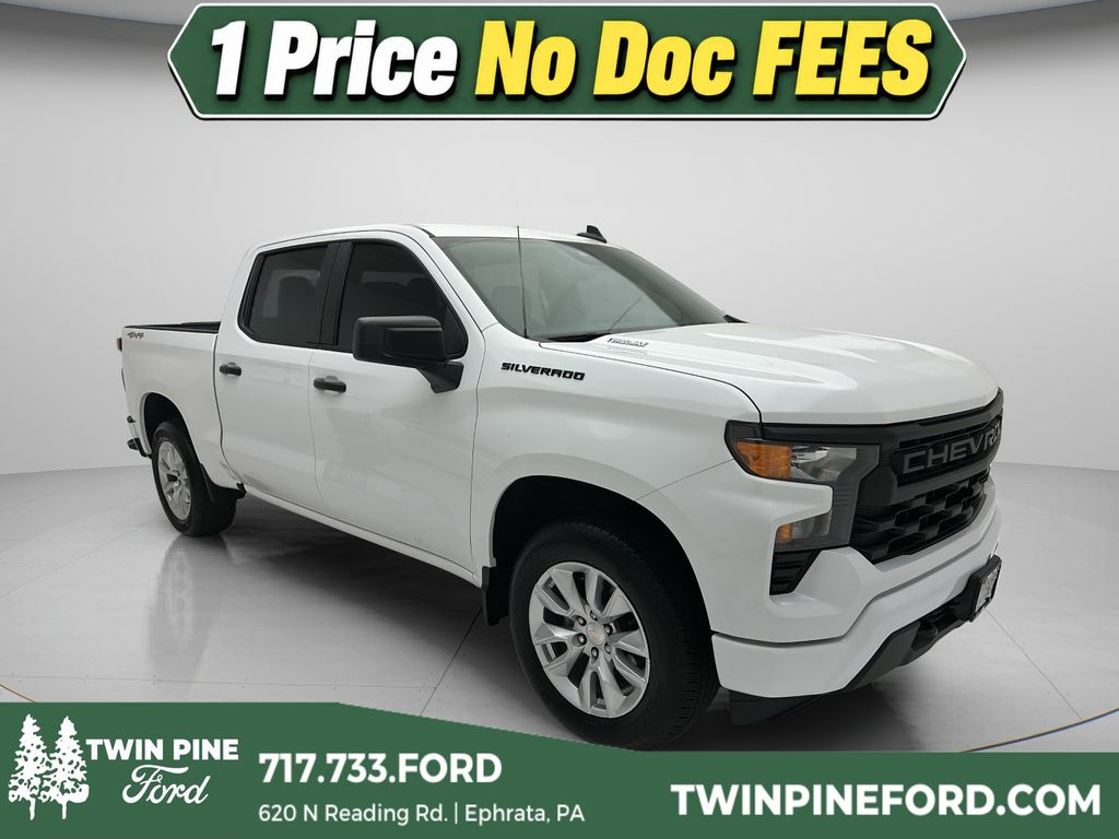 Summit White 2024 Chevrolet Silverado 1500 Pickup Truck Four-Wheel Drive 8-Speed Automatic