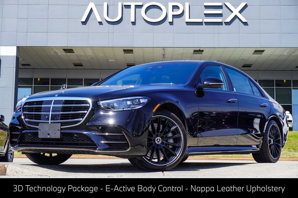 Black 2024 Mercedes-Benz S-Class Sedan All-Wheel Drive 9-Speed Automatic