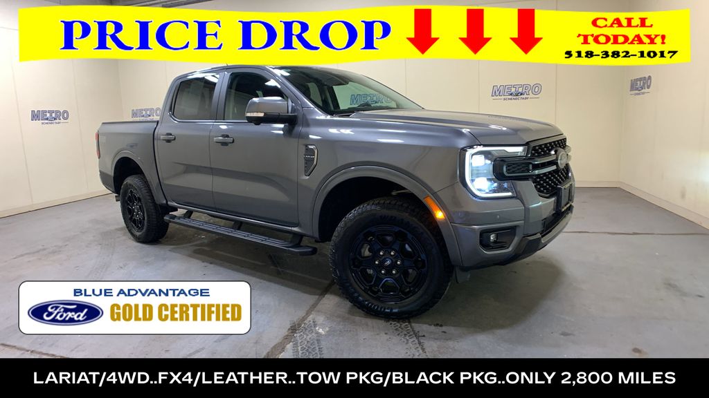 Gray Metallic 2025 Ford Ranger Pickup Truck Four-Wheel Drive Automatic