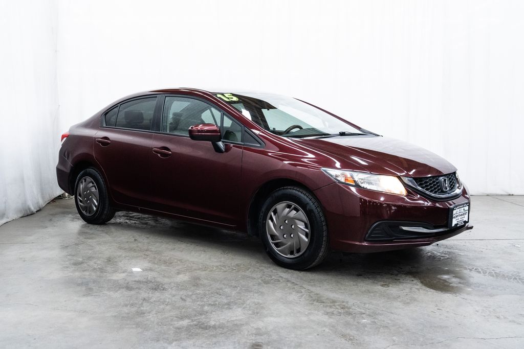 Red (Crimson Pearl) 2015 Honda Civic LX Sedan Front-Wheel Drive Continuously Variable Transmission