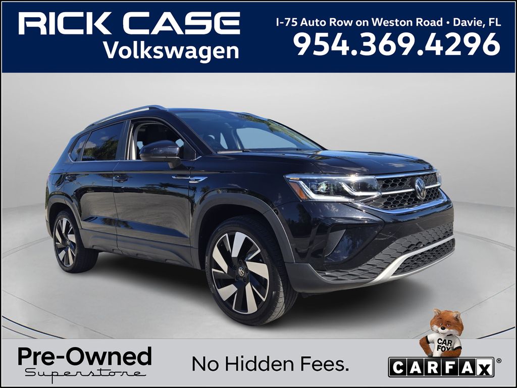 Black 2024 Volkswagen Taos SEL 4Motion SUV / Crossover All-Wheel Drive 7-Speed Dual Clutch