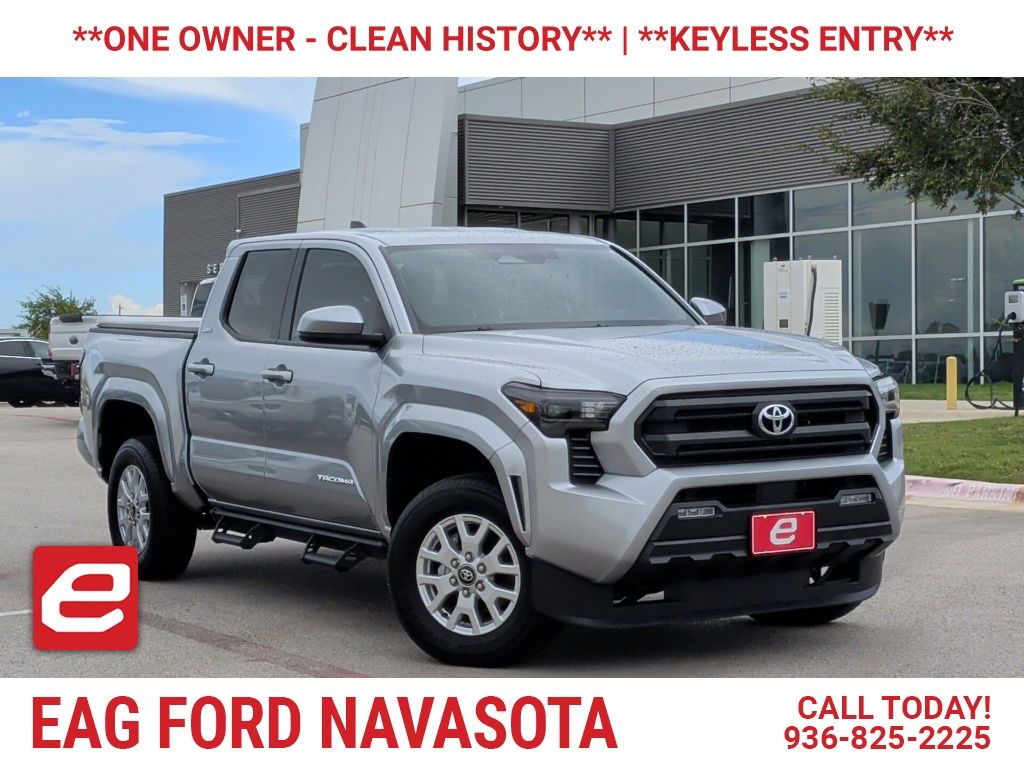 Celestial Silver Metallic 2025 Toyota Tacoma Pickup Truck Four-Wheel Drive 8-Speed Automatic