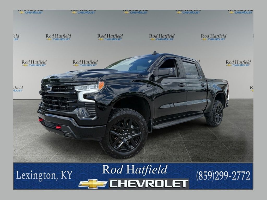 Black 2023 Chevrolet Silverado 1500 Pickup Truck Four-Wheel Drive Automatic