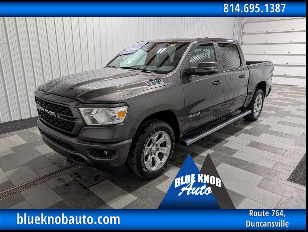 Gray (Granite Crystal Metallic Clearcoat) 2023 RAM 1500 Pickup Truck Four-Wheel Drive 8-Speed Automatic
