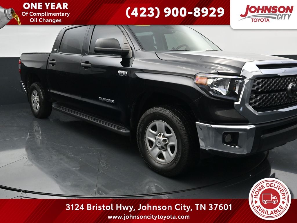 Midnight Black Metallic 2021 Toyota Tundra Pickup Truck Four-Wheel Drive 6-Speed Automatic