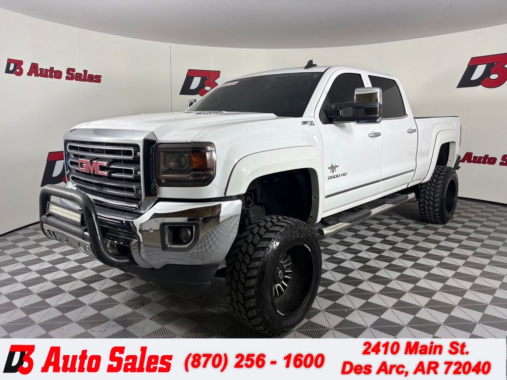Summit White 2015 GMC Sierra 2500HD Pickup Truck Four-Wheel Drive 6-Speed Automatic