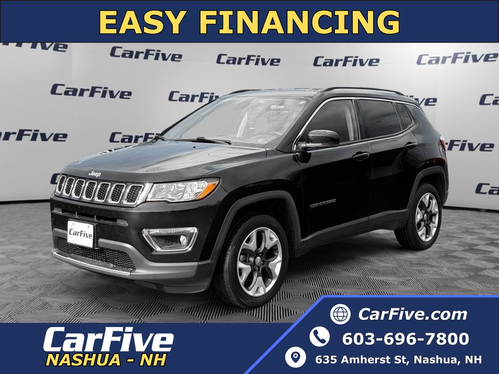 Diamond Black Crystal Pearlcoat 2018 Jeep Compass Limited 4WD SUV / Crossover Four-Wheel Drive 9-Speed Automatic