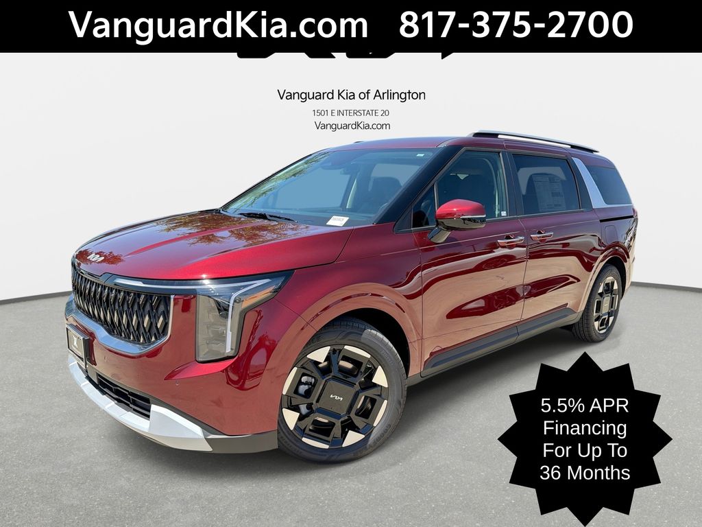 Flare Red 2026 Kia Carnival Minivan Front-Wheel Drive 8-Speed Automatic
