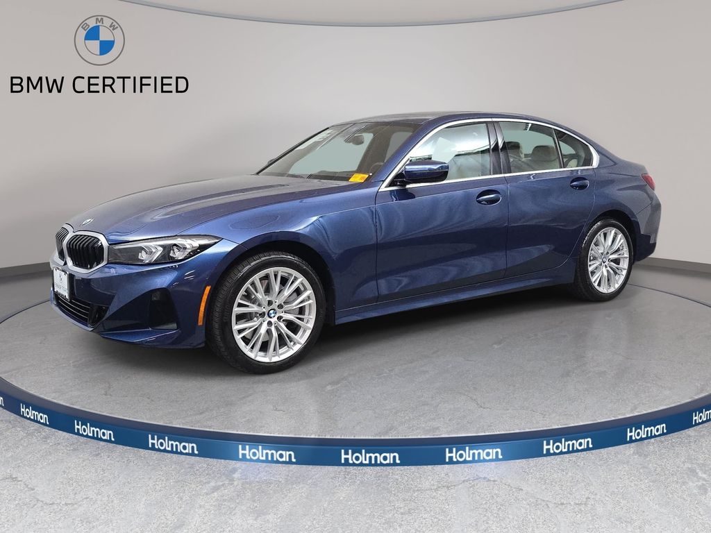 Blue Metallic 2024 BMW 3 Series Sedan All-Wheel Drive 8-Speed Automatic