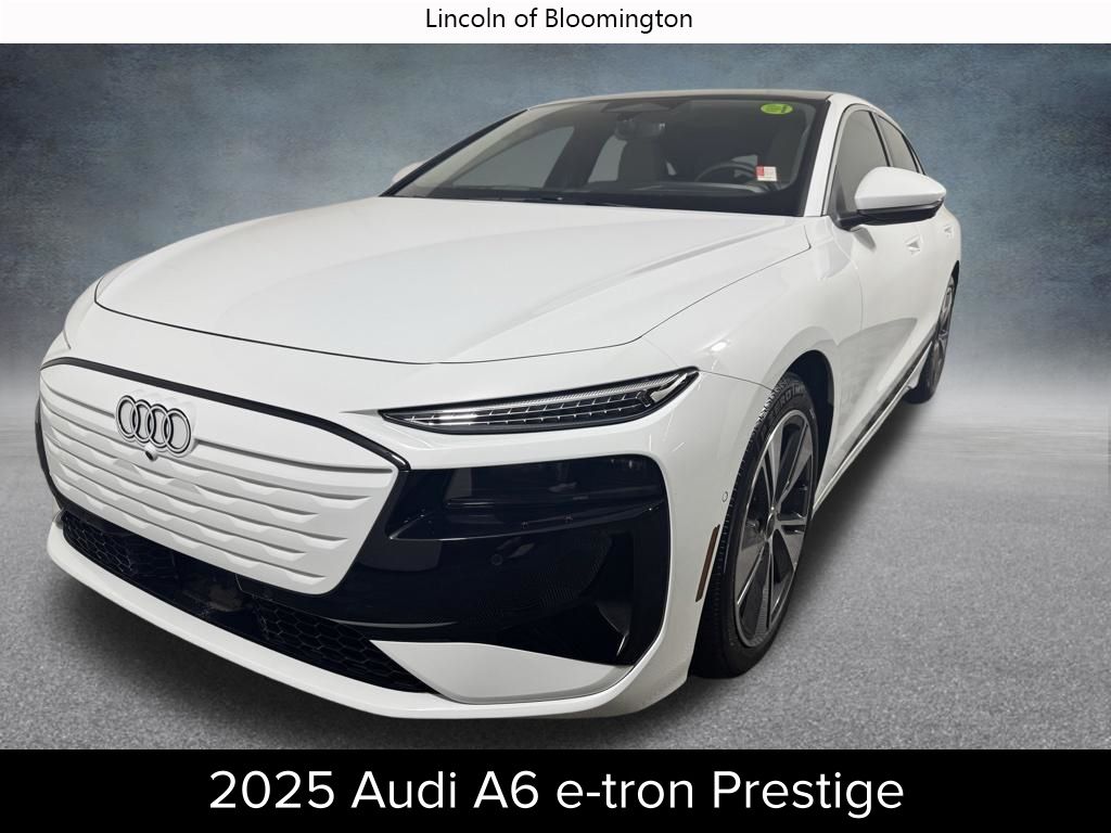 Glacier White 2025 Audi A6 e-tron Sportback quattro Prestige Sedan All-Wheel Drive Automatic