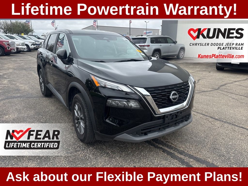 Super Black 2023 Nissan Rogue SUV / Crossover All-Wheel Drive Continuously Variable Transmission