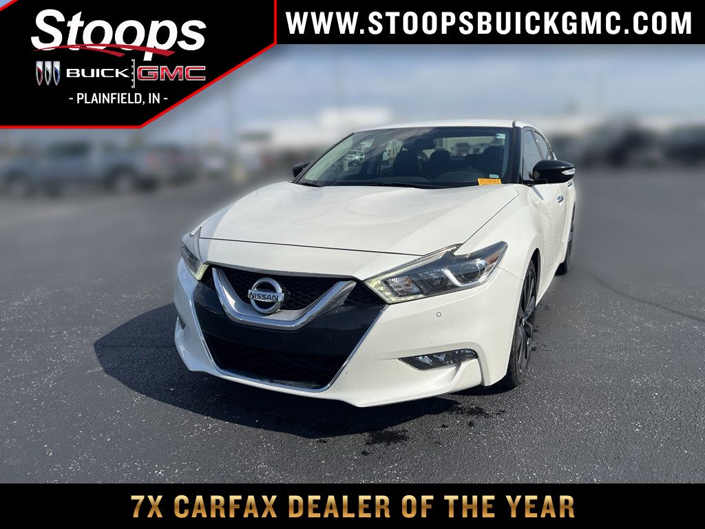 Pearl White 2017 Nissan Maxima Sedan Front-Wheel Drive Continuously Variable Transmission