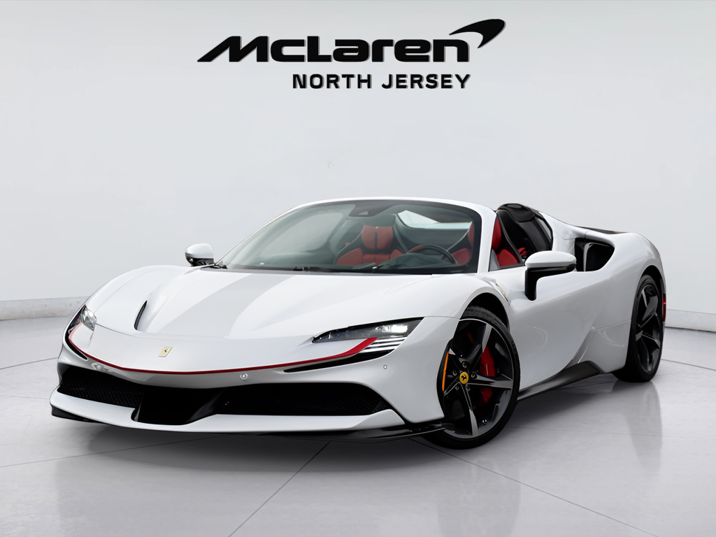 White 2022 Ferrari SF90 Spider AWD Convertible All-Wheel Drive 8-Speed Manual