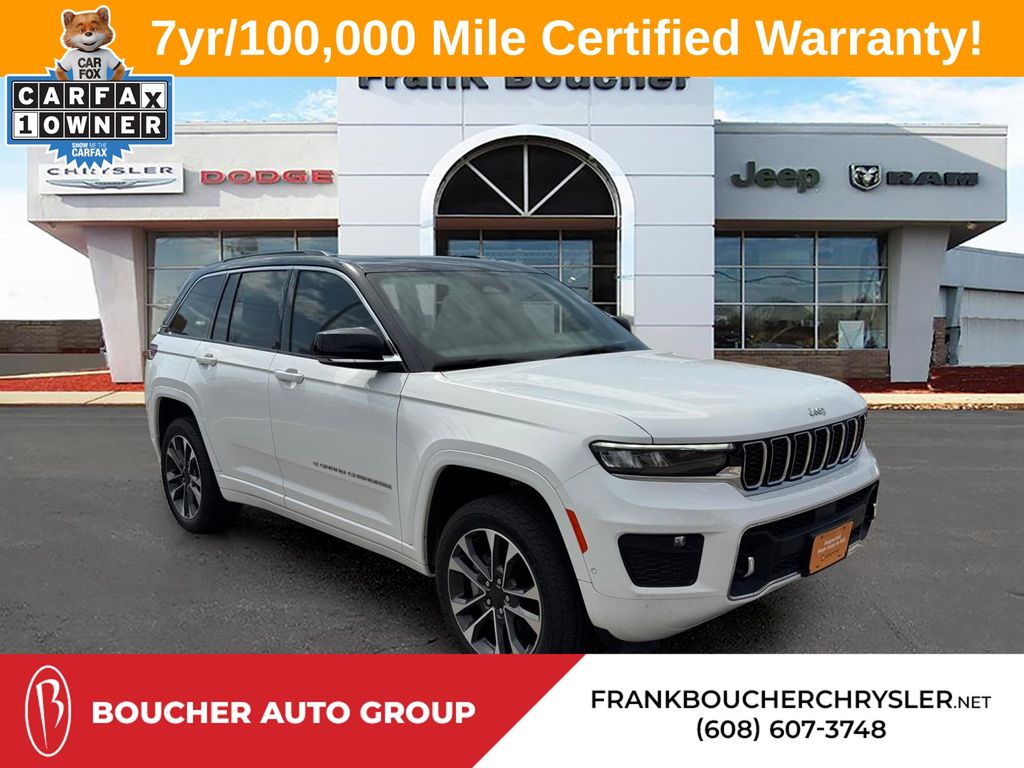 Bright White Clearcoat 2024 Jeep Grand Cherokee Overland 4WD SUV / Crossover Four-Wheel Drive 8-Speed Automatic