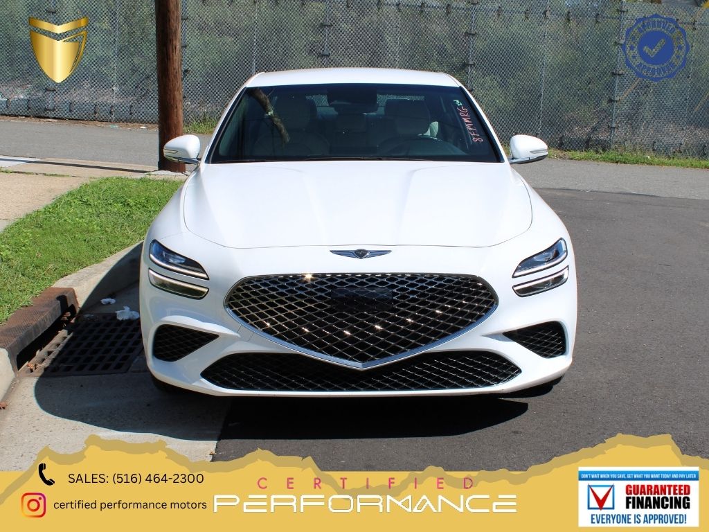Alta White 2024 Genesis G70 Sedan Rear-Wheel Drive 8-Speed Automatic