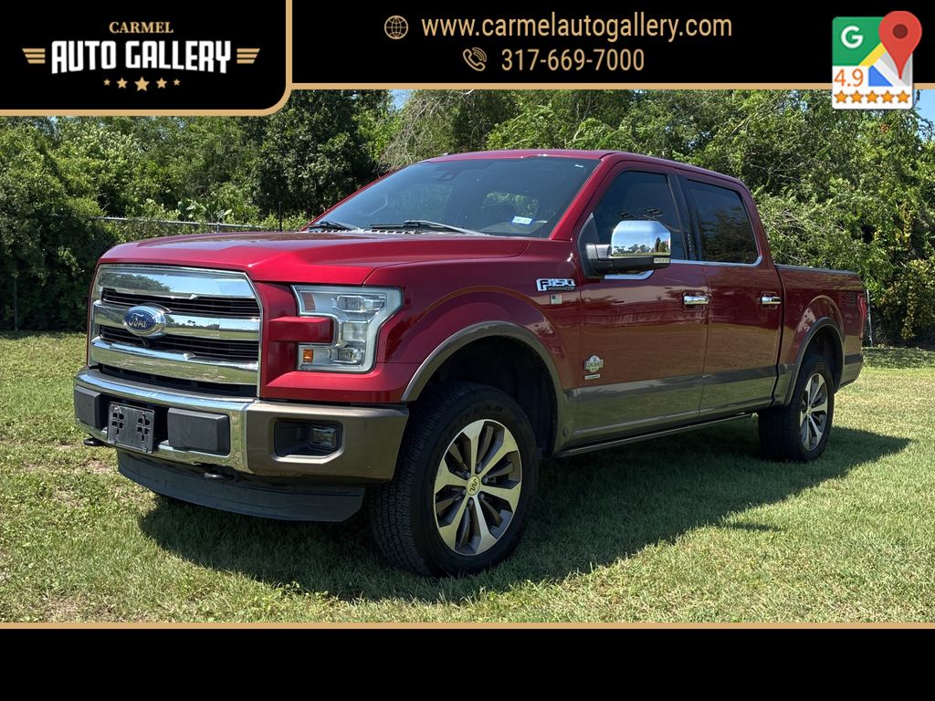 Ruby Red Metallic Tinted Clearcoat 2016 Ford F-150 Pickup Truck Four-Wheel Drive 6-Speed Automatic