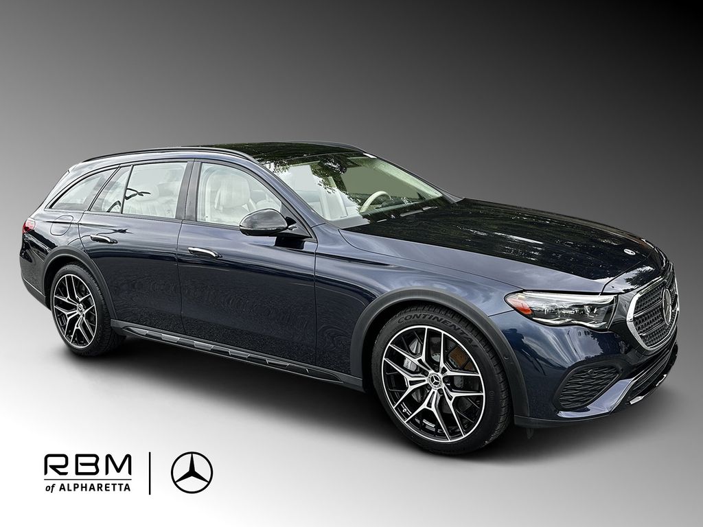 Blue 2024 Mercedes-Benz E-Class All-Terrain Wagon All-Wheel Drive 9-Speed Automatic